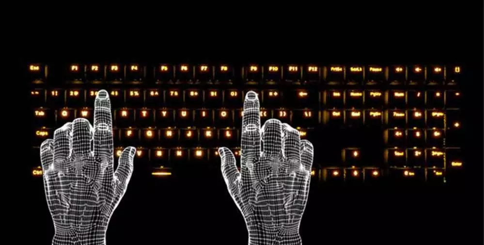 clavier qui brille dans le noir